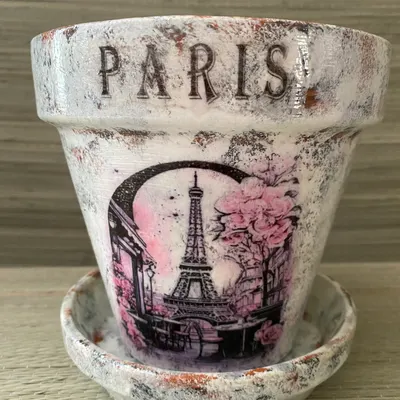 Pot Tour Eiffel en Fleurs