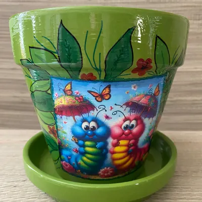 Pot Chenilles sous la Pluie